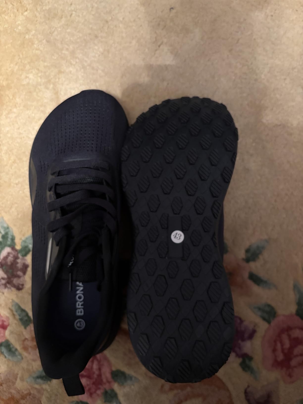 BRONAX Women's Wide Toe Box Running Shoes main product view showing mesh upper and wide forefoot design