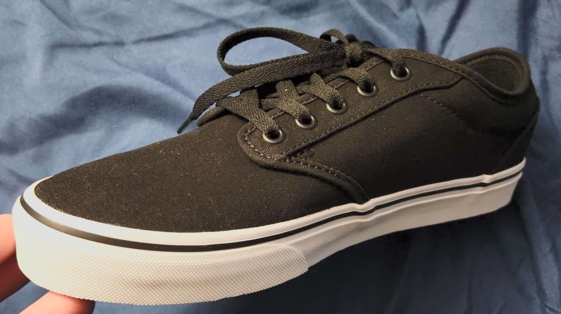 Vans Atwood lifestyle wear showing versatile casual styling with jeans