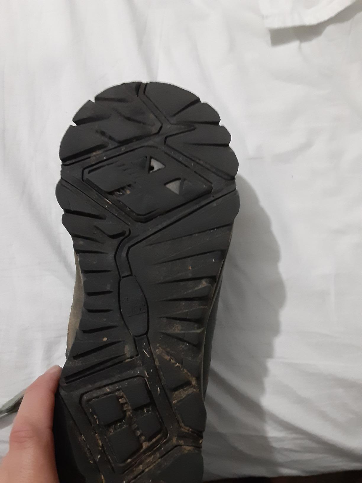 Camel Crown hiking shoes being worn on rocky Shenandoah trail terrain