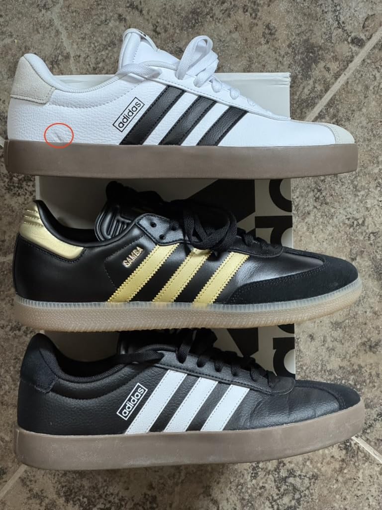 Close-up view of adidas VL Court 3.0 showing synthetic leather construction and lacing system