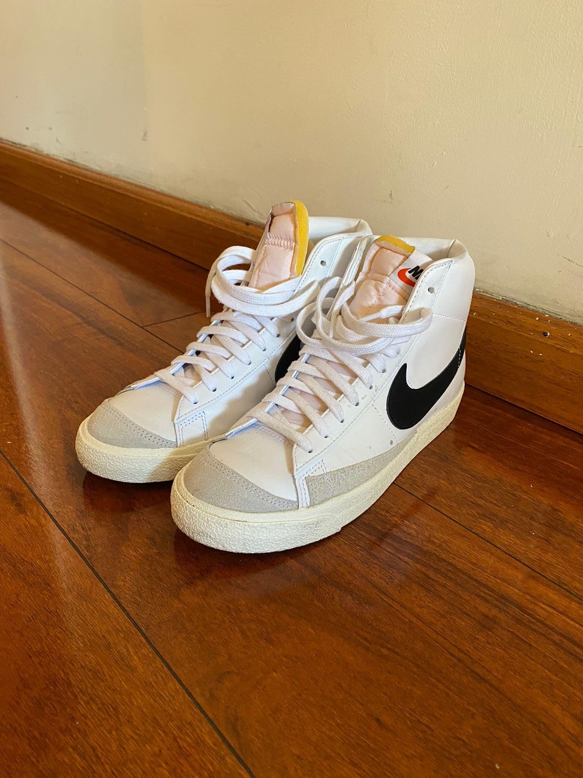 Nike Blazer Mid 77 Jumbo tested in wet weather conditions showing material performance in rain