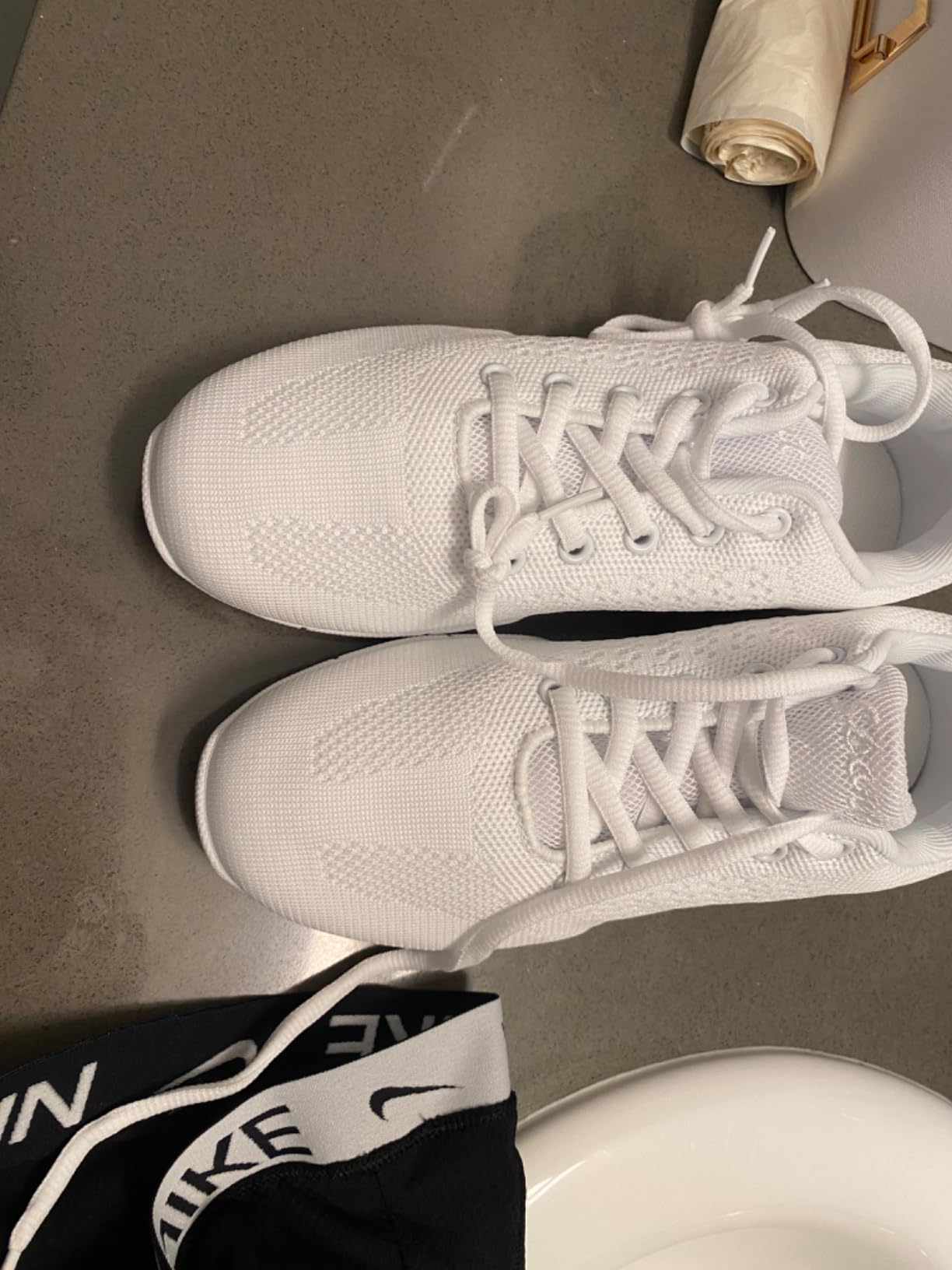LANDHIKER cheer shoes showing slip-resistant sole and proper fit with cheerleading socks