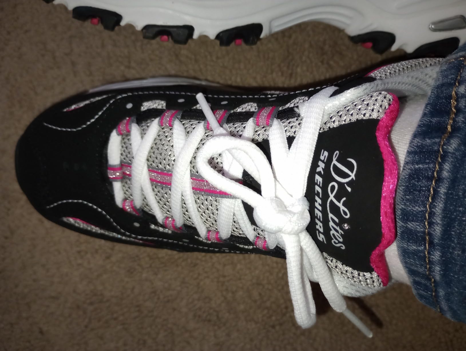 Final hero shot of the Skechers Women's D'Lites in a vibrant colorway showing the full shoe design.