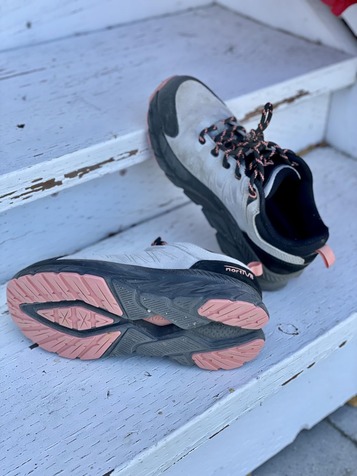 NORTIV 8 Women's Hiking Shoes Construction Detail Close-up