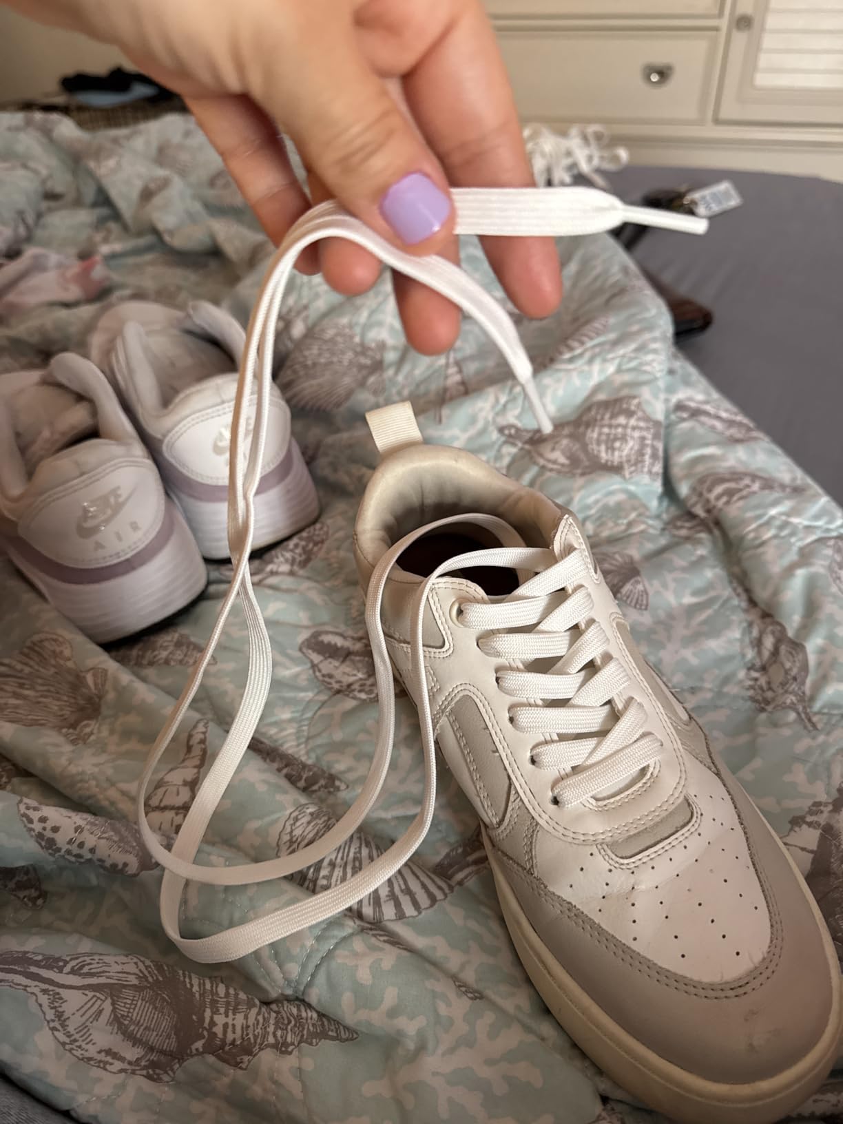 ZHENTOR shoelaces demonstrating versatility across different sneaker styles