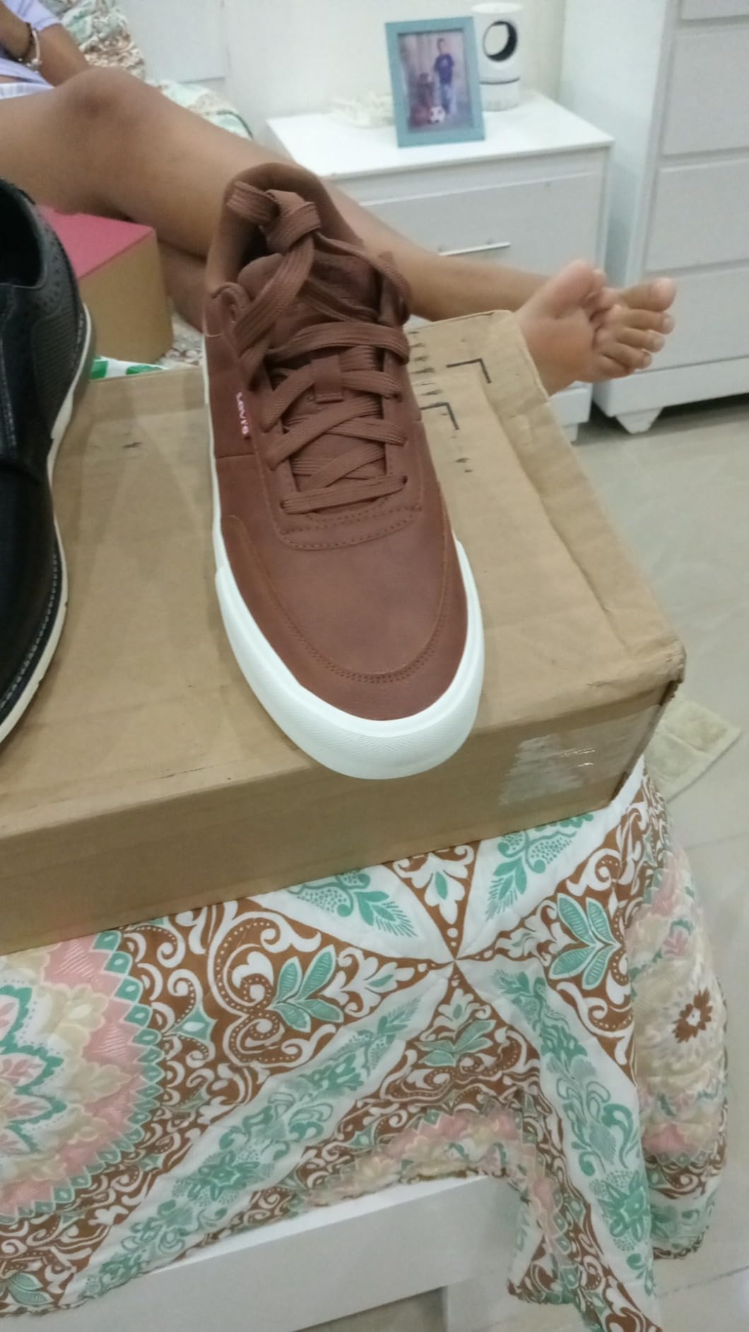 Levi's Munro Newmericana after 3 months of regular wear showing natural creasing and use patterns