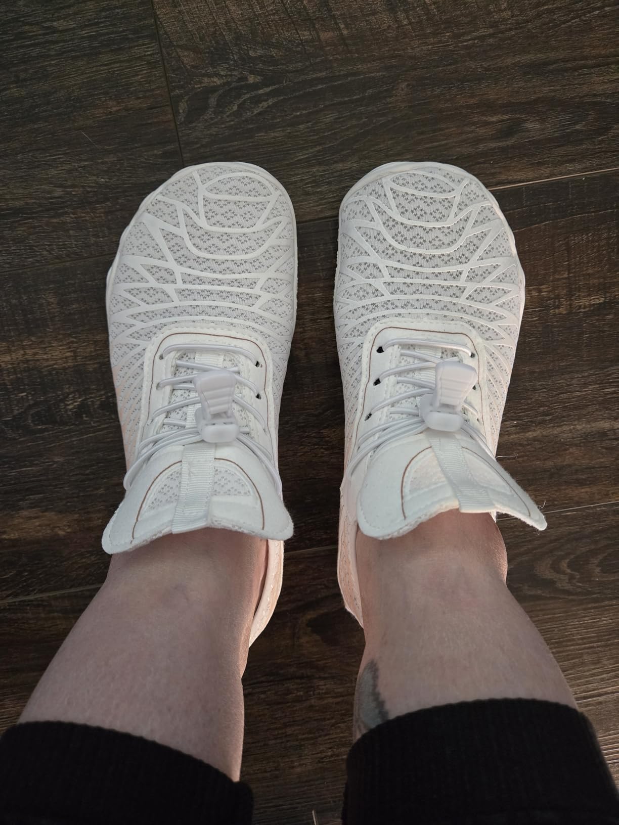 ELETON barefoot shoe sole showing wear patterns and construction after six weeks of regular use