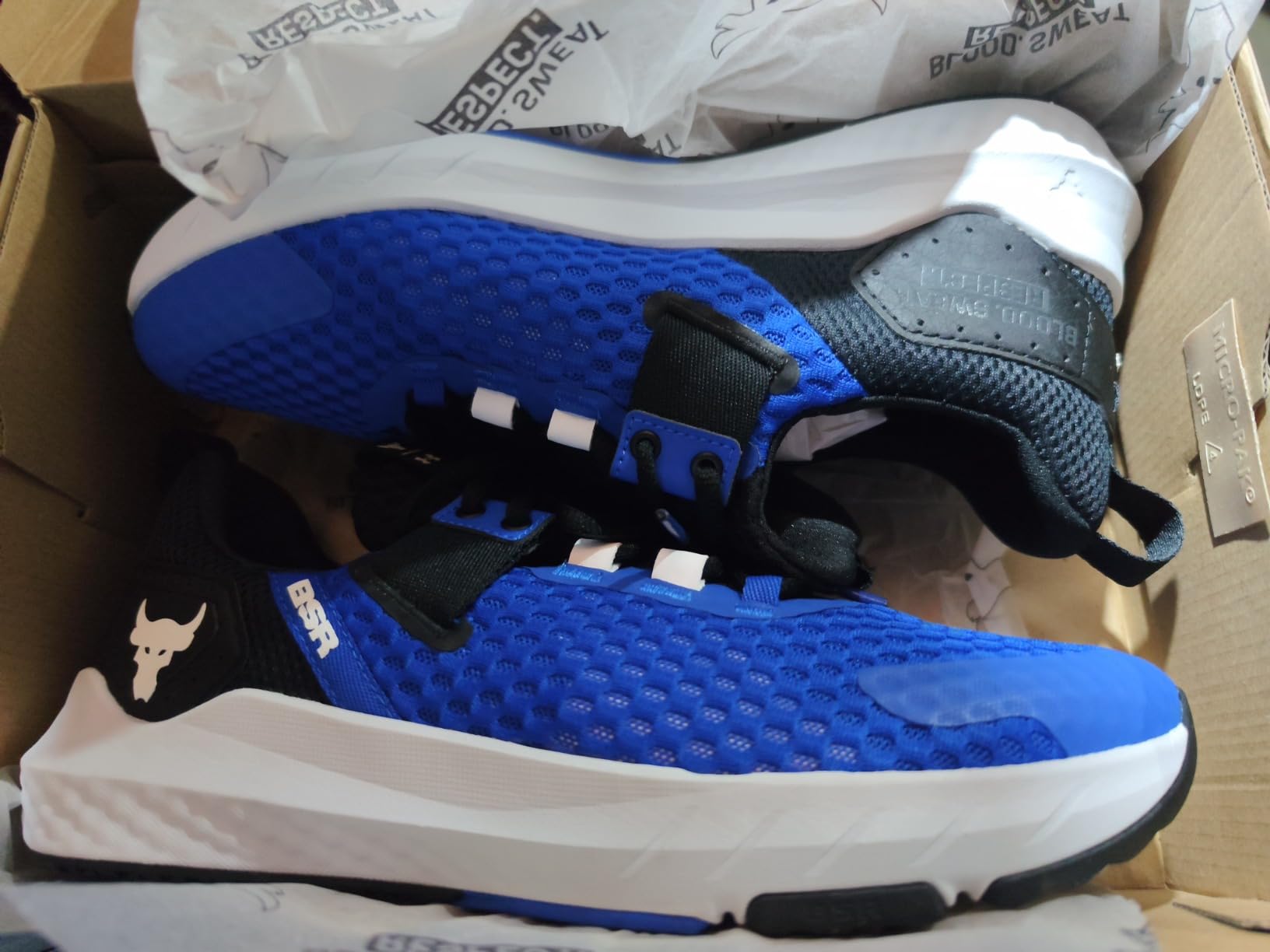 Project Rock BSR 4 training shoes showing performance in gym setting across multiple exercise types