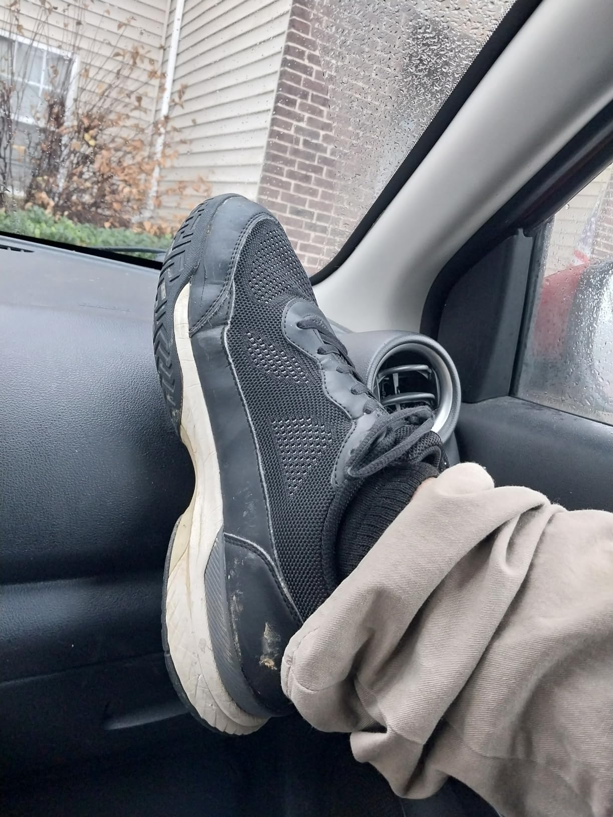FitVille pickleball shoe after extended 12-week testing showing wear pattern on outsole
