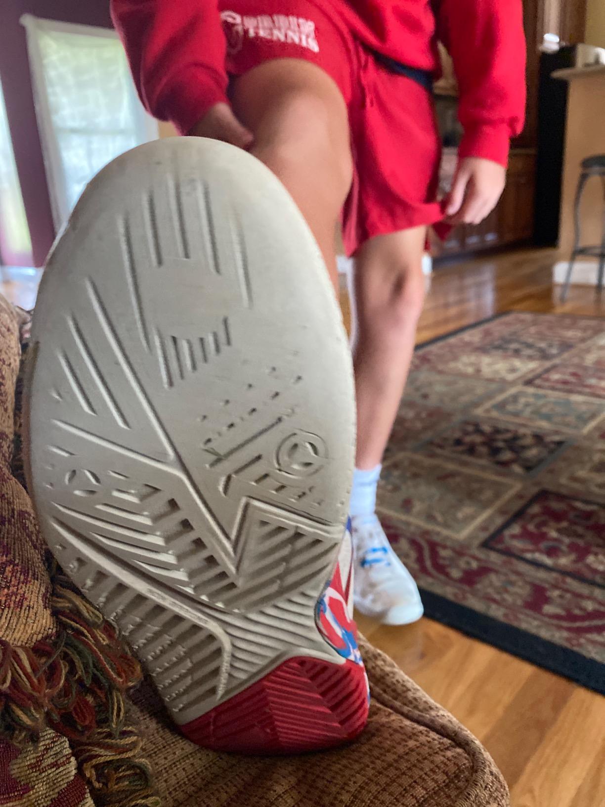 ASICS Women's Gel-Resolution 8 after extensive court testing showing outsole and upper durability