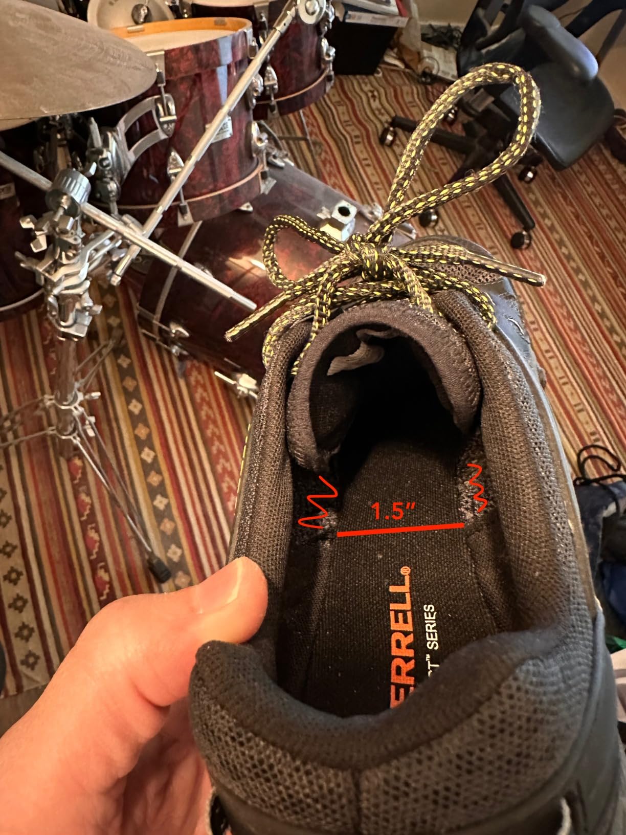 Merrell All Out Blaze Aero Sport on rocky trail terrain testing traction performance