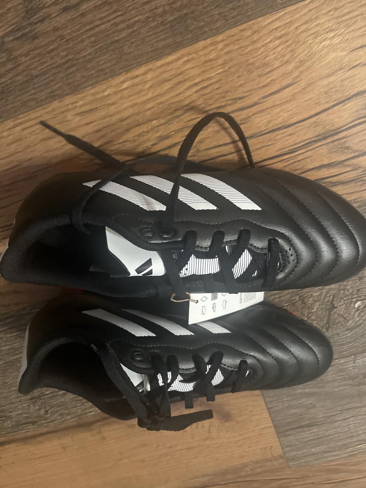 Bottom view of Adidas Goletto VII showing firm ground stud pattern and rubber outsole