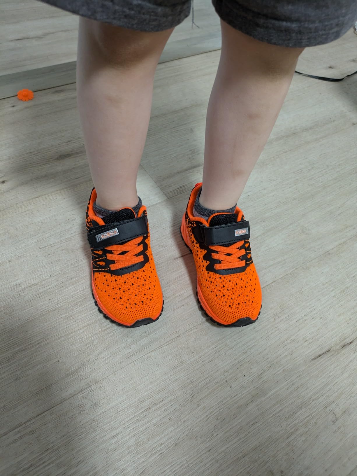KUBUA Kids Sneakers after months of family activity wear showing durability progression