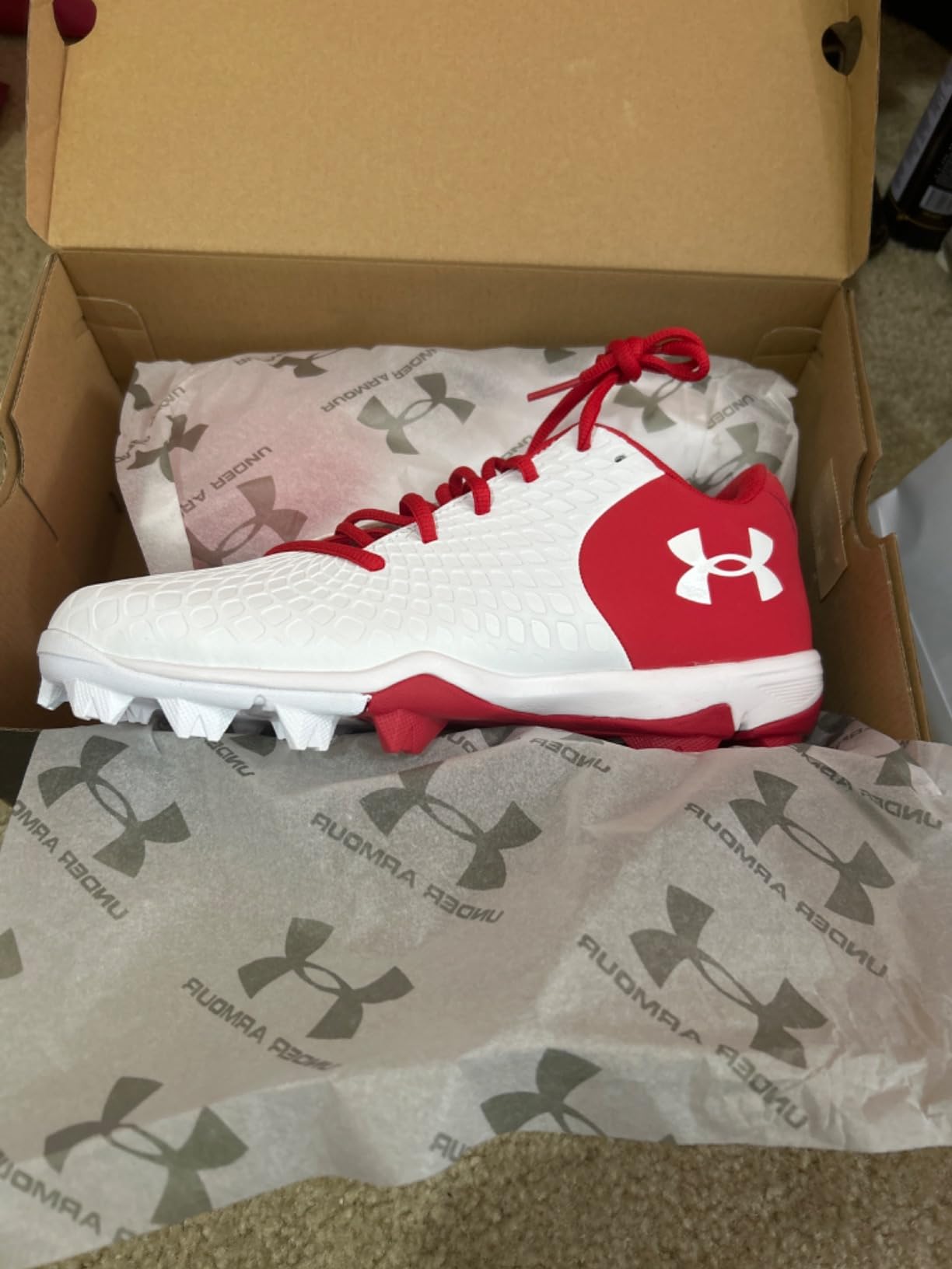 Under Armour Women's Glyde 2.0 RM softball cleats final product shot showing overall design and construction quality