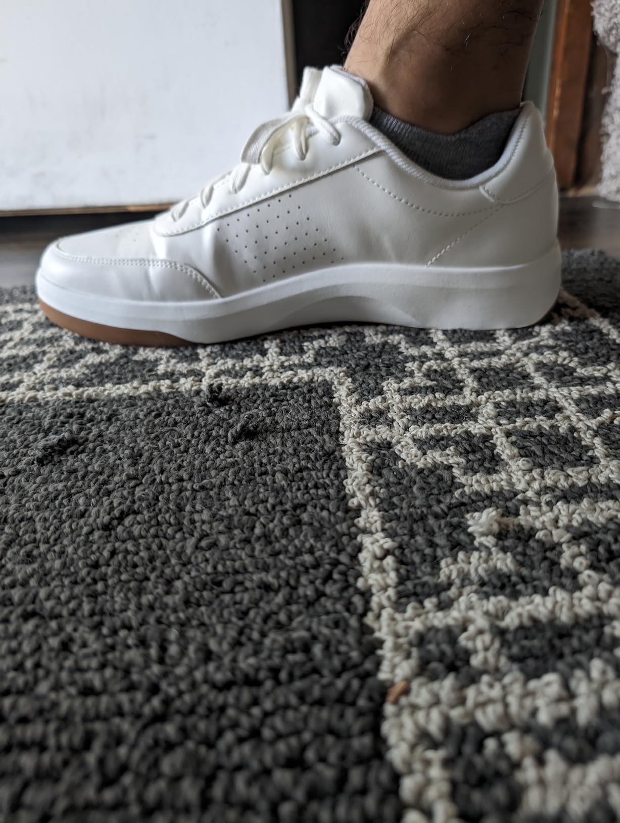 Multiple views of Bruno Marc sneakers showing different angles and available colorways