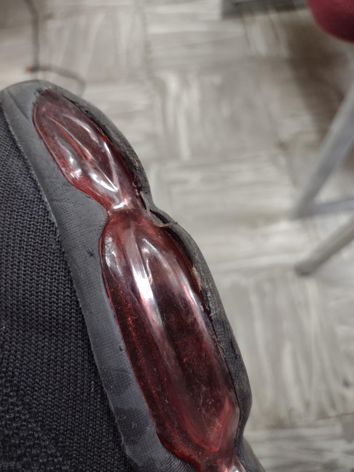 Socviis Men's Air Running Shoes showing sole separation issue after extended wear testing, illustrating common durability concern