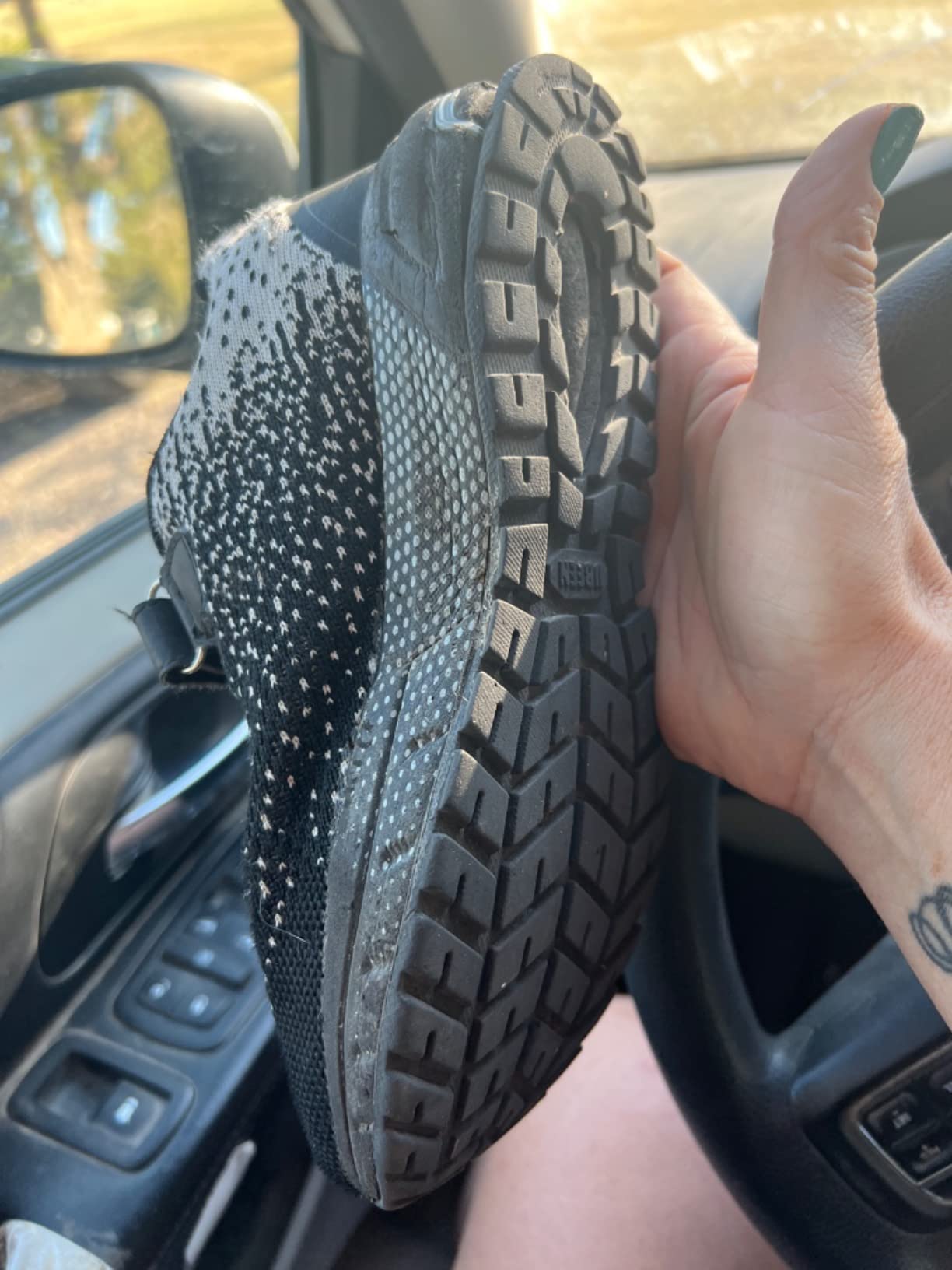 KUBUA Kids Sneakers showing visible durability wear patterns after extended use including sole thinning