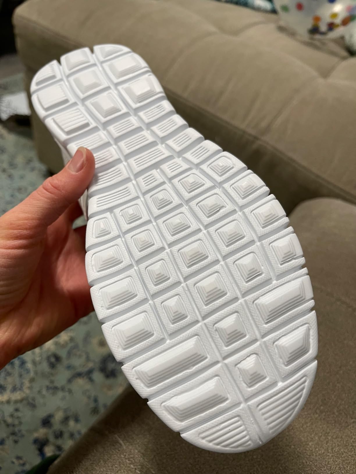 Top-down view of Alicegana women's sneakers showing lacing system and mesh breathability design