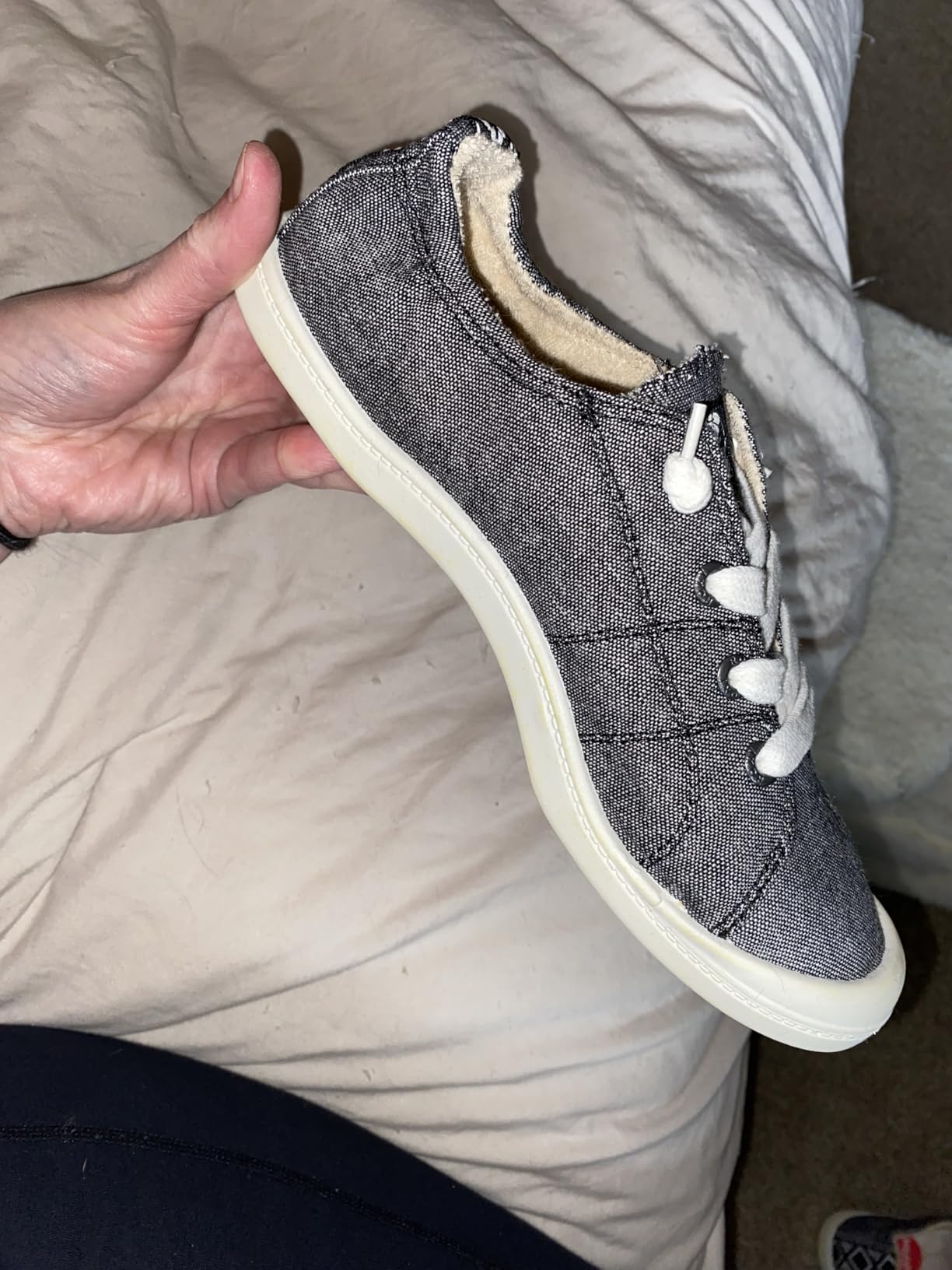 Roxy Women's Bayshore slip-on sneakers in alloy white colorway — comfort review after 8 weeks
