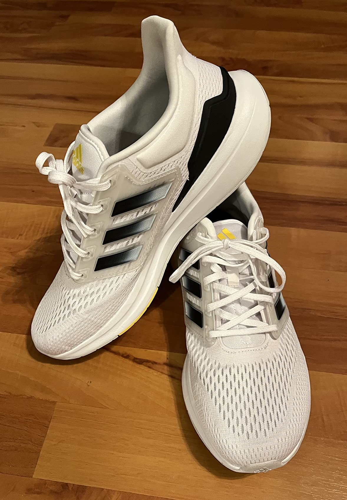 adidas Eq21 performance comparison showing brand claims versus actual real-world testing results across key categories