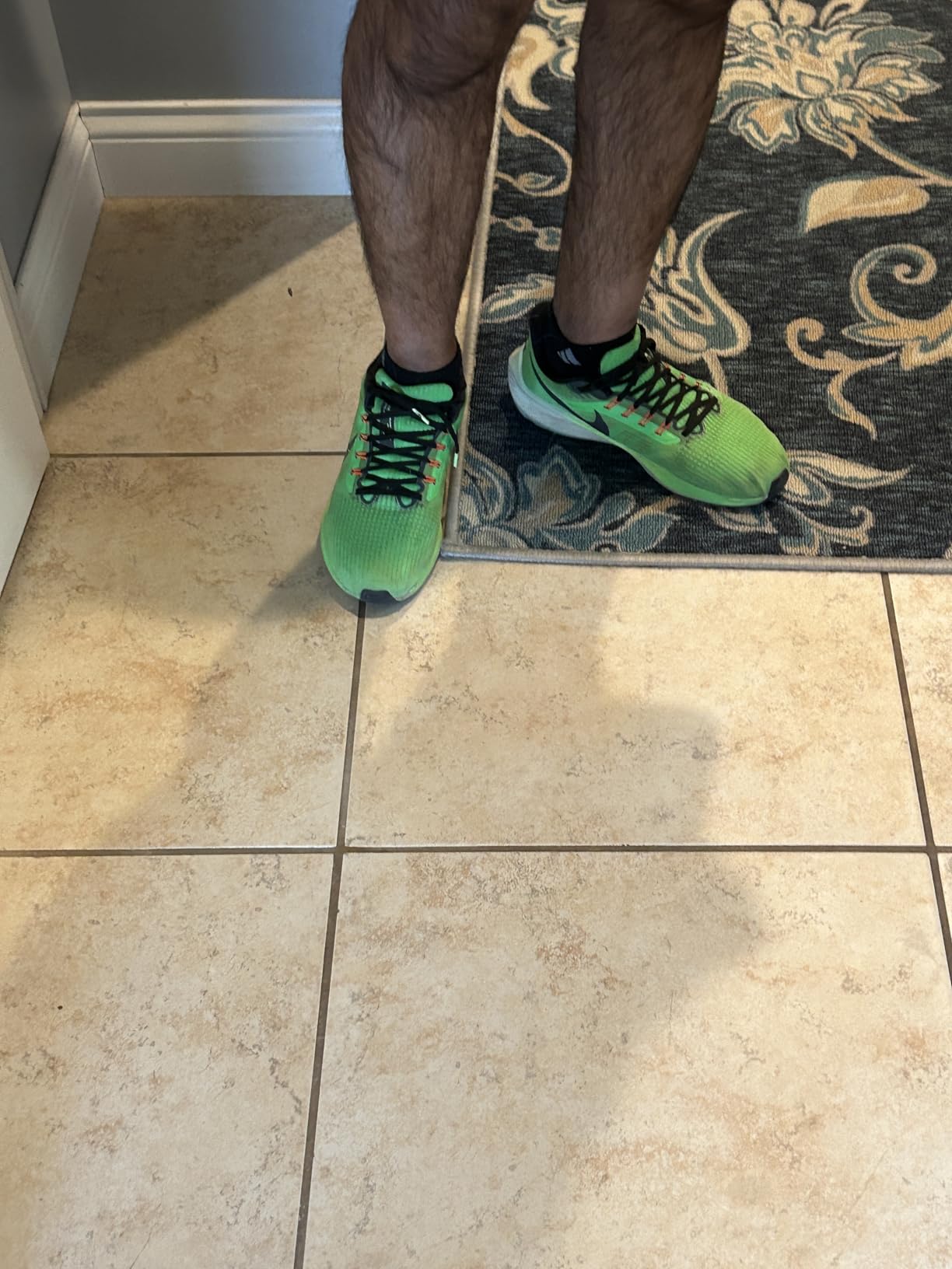 Nike Air Zoom Pegasus 39 in lime green colorway showing design and build quality