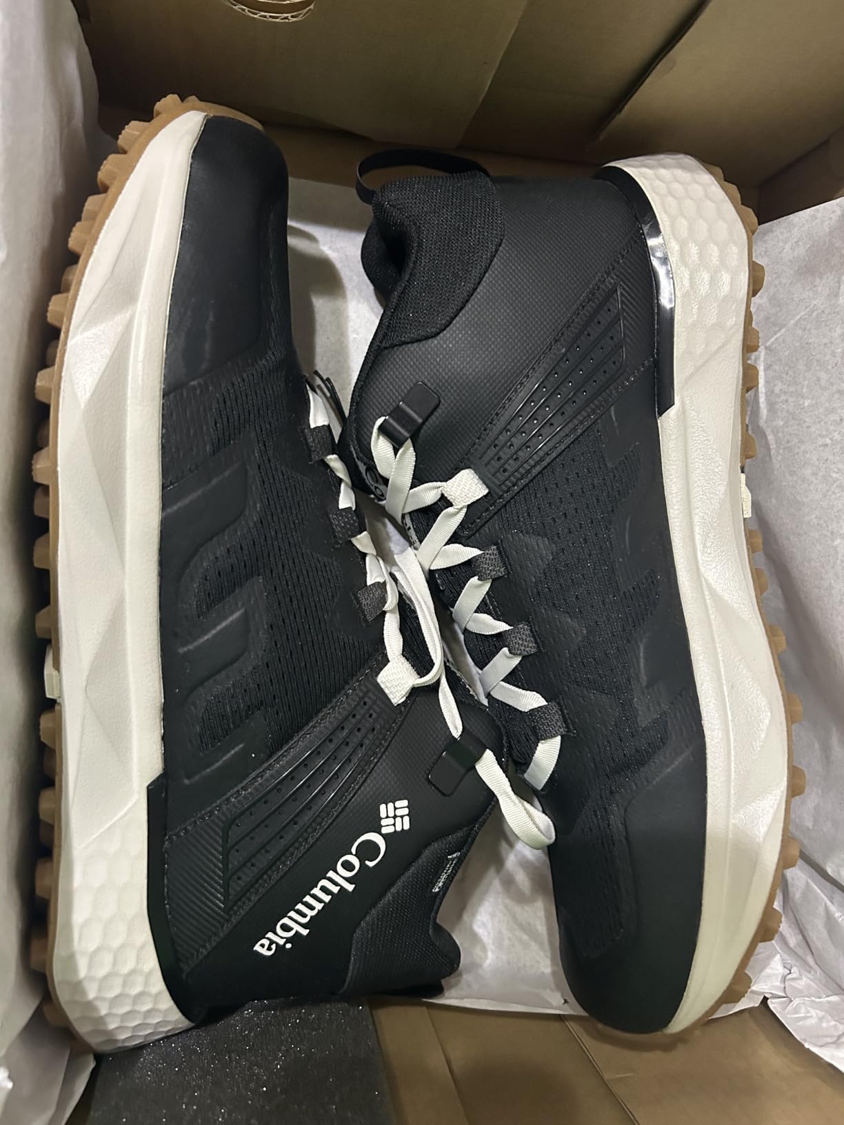 Columbia Facet 75 Mid worn during mountain hiking showing real-world trail performance