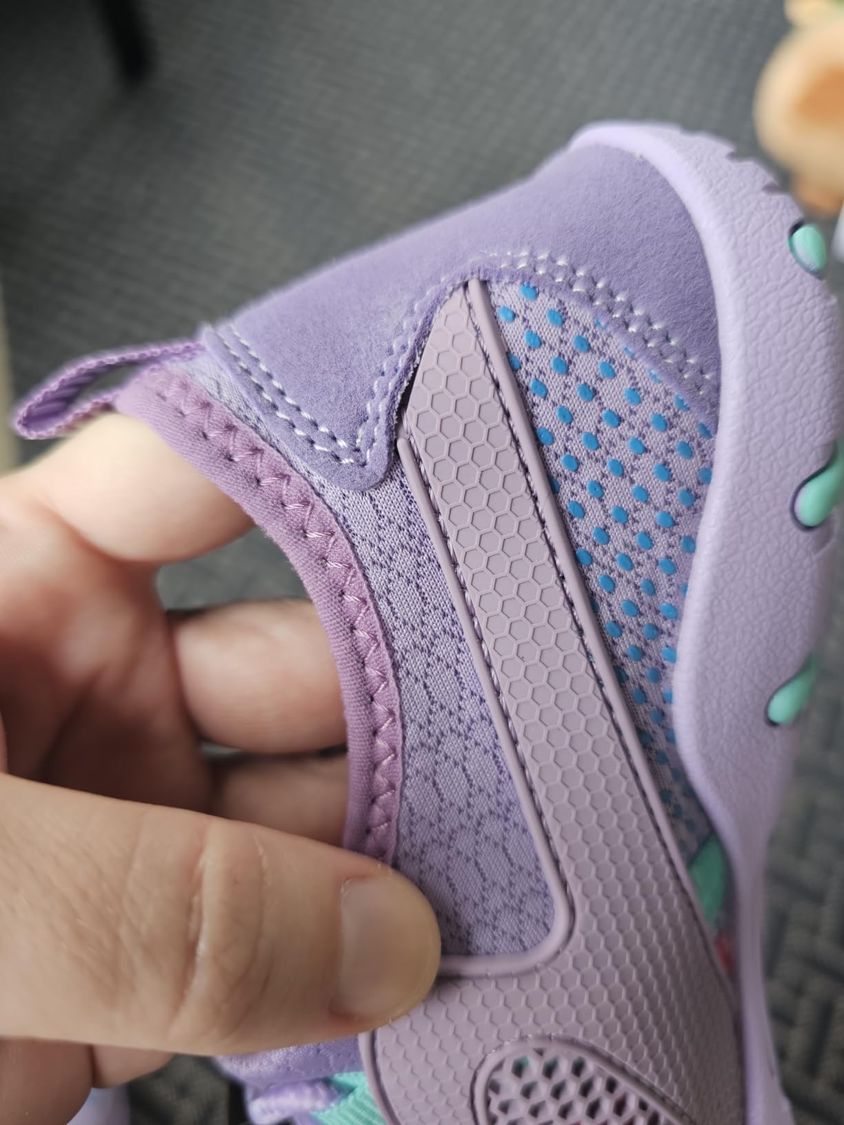 MAYZERO water shoes close-up showing drainage holes and toe protection design