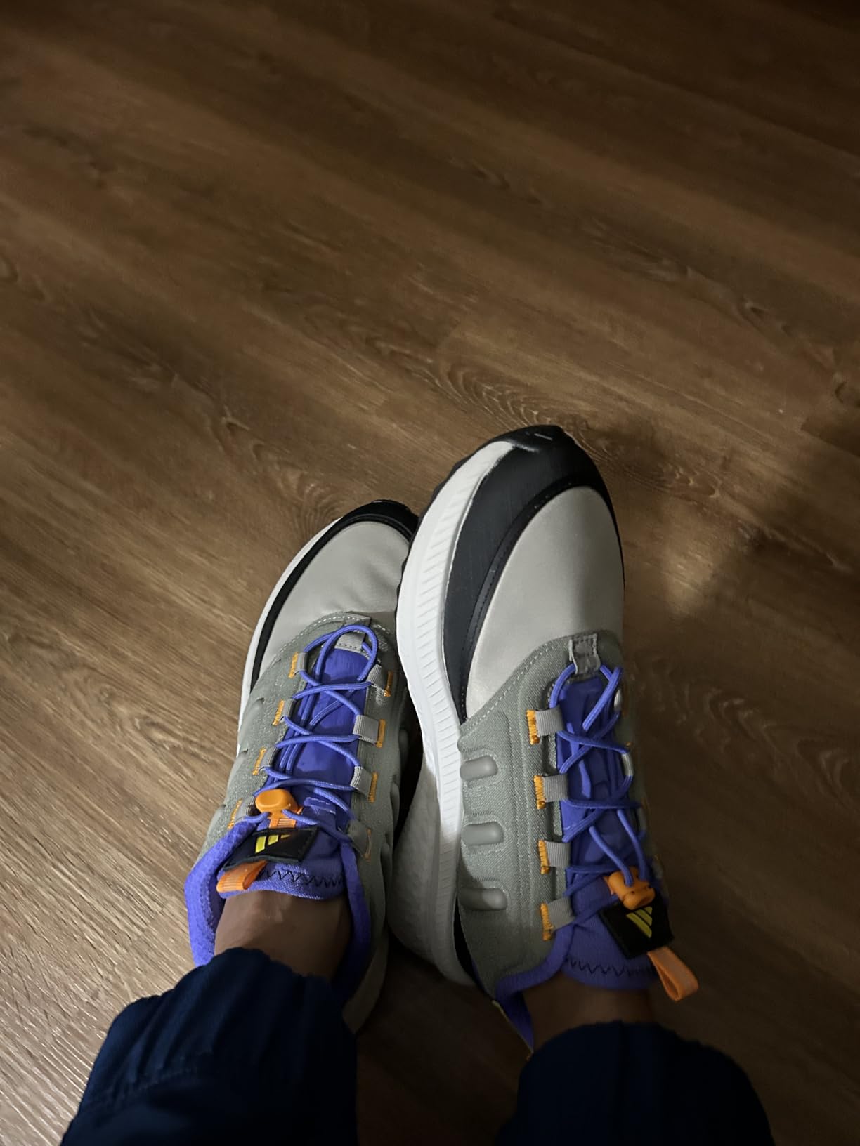Side profile of Adidas X_PLR Path showing TPU 3-Stripes design and overall silhouette