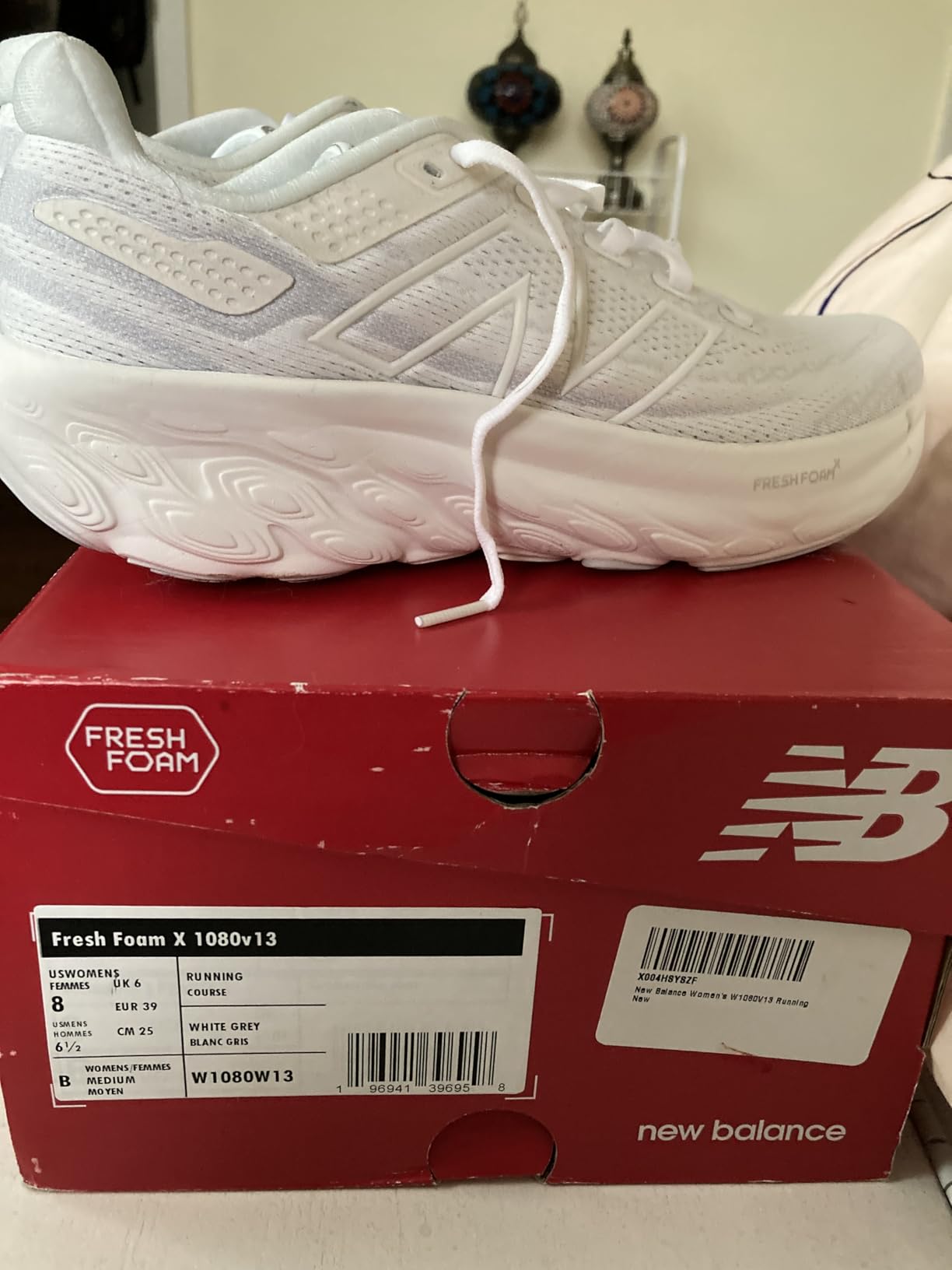 New Balance 1080 V13 outsole showing NDurance rubber traction pattern