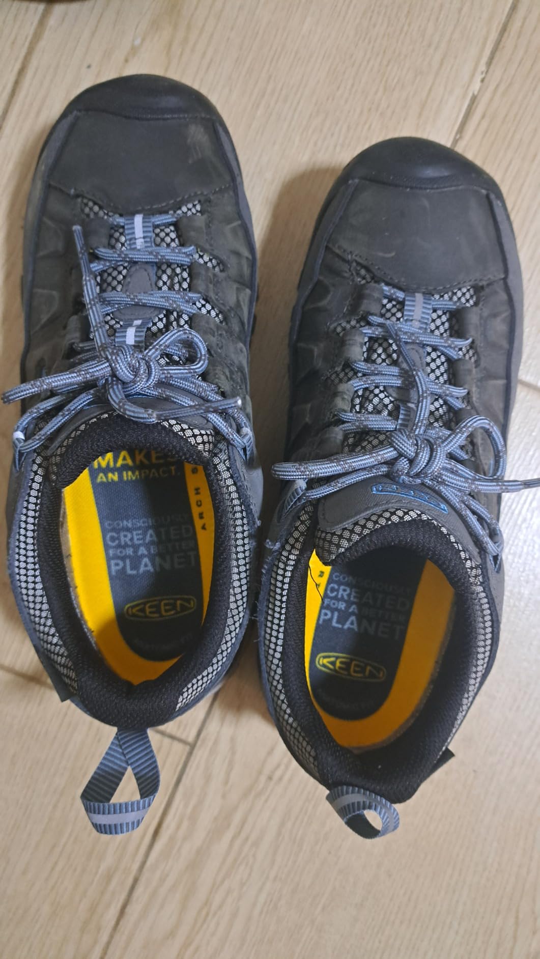 KEEN Women's Targhee III hiking shoes on trail demonstrating traction and performance on Pacific Northwest terrain
