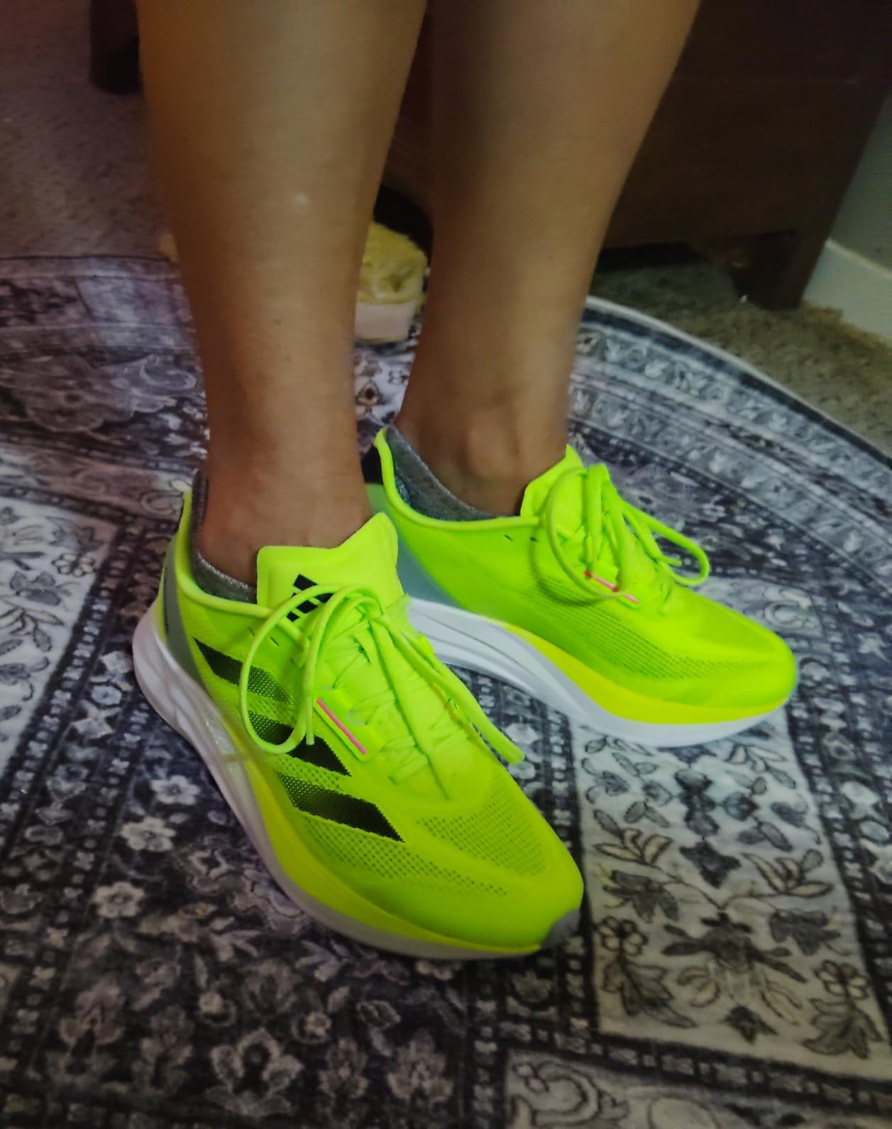 Side profile of Adidas Runfalcon 3 showing Cloudfoam midsole thickness and rubber outsole