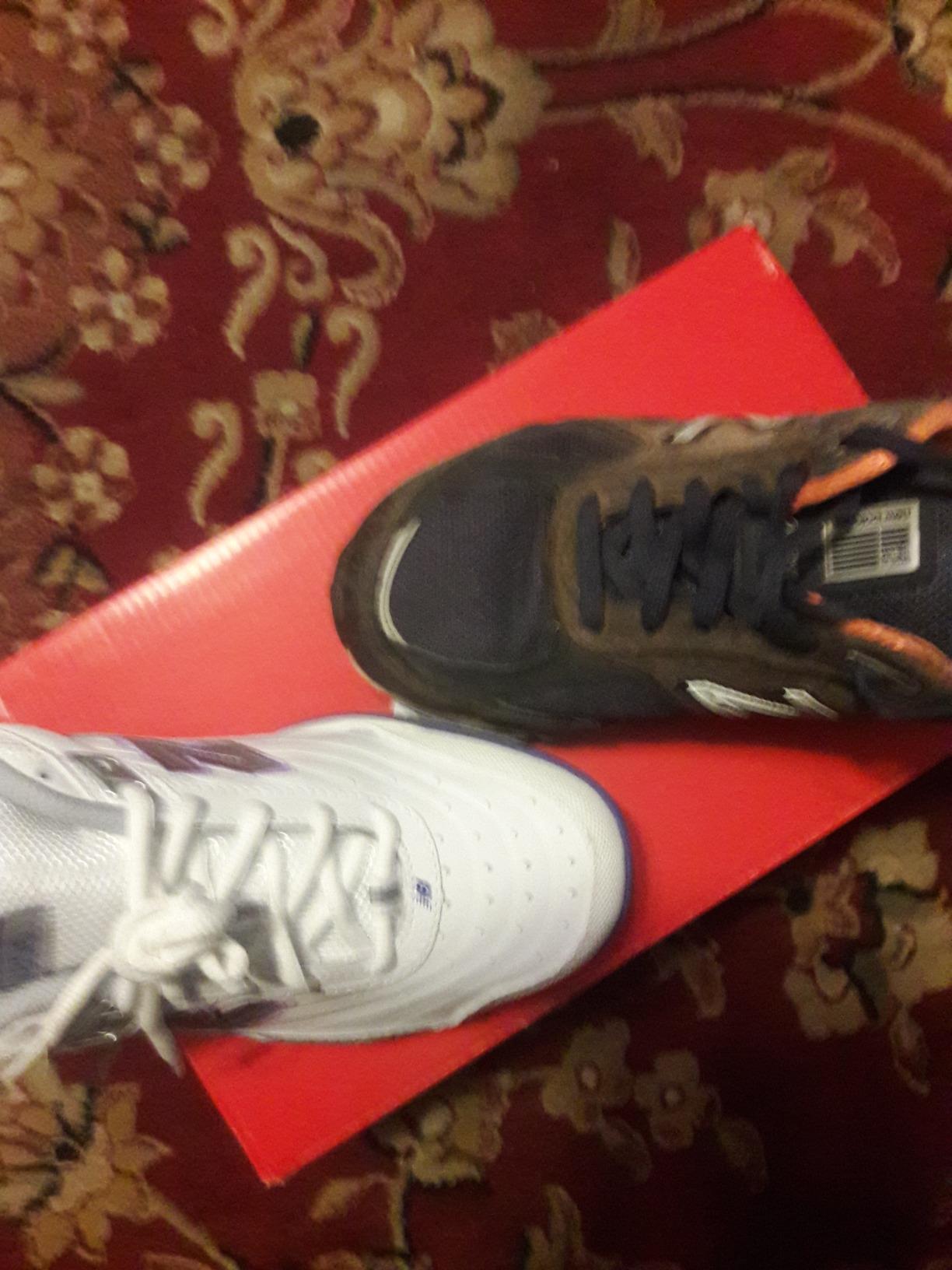 New Balance 806 tennis shoe toe box detail showing spacious design for comfort