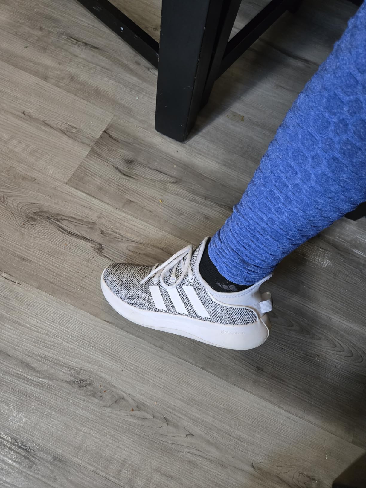Adidas Women's Cloudfoam Pure sneakers white colorway on neutral background showing clean minimal design