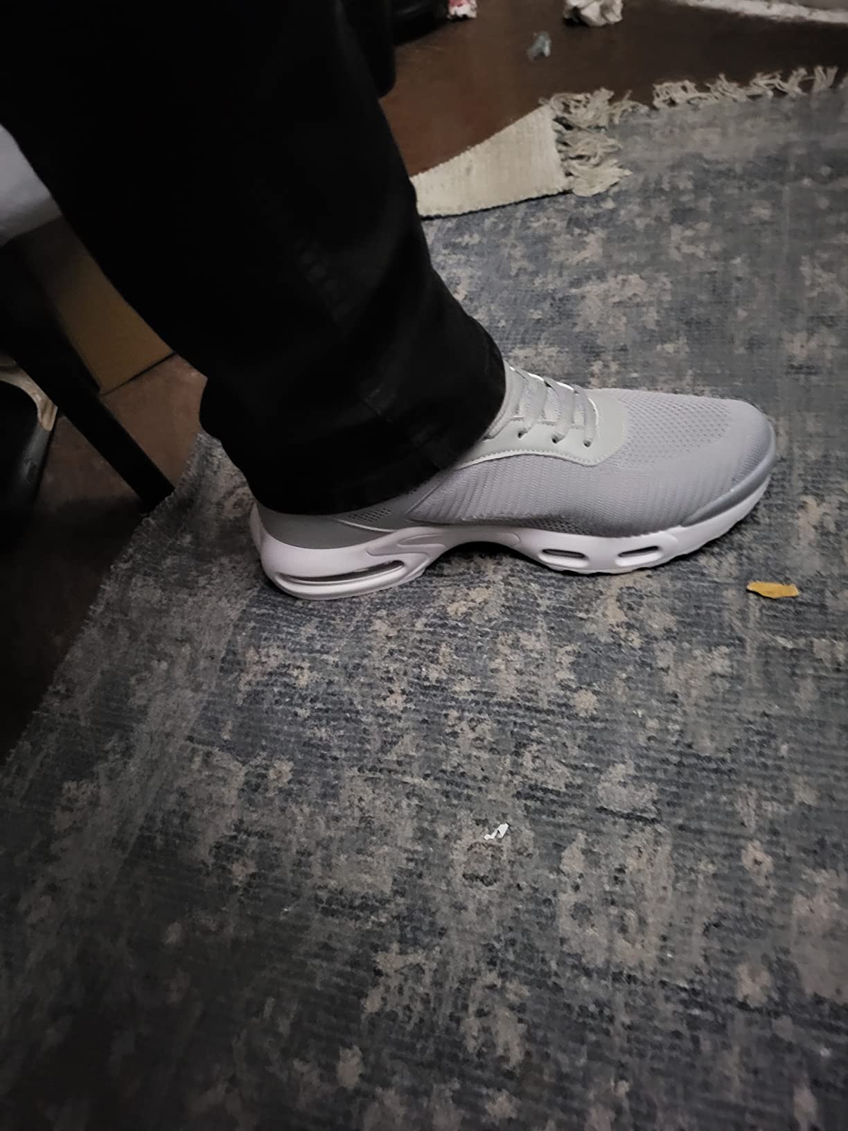 Lifestyle shot showing Socviis sneakers in daily use context demonstrating practical versatility