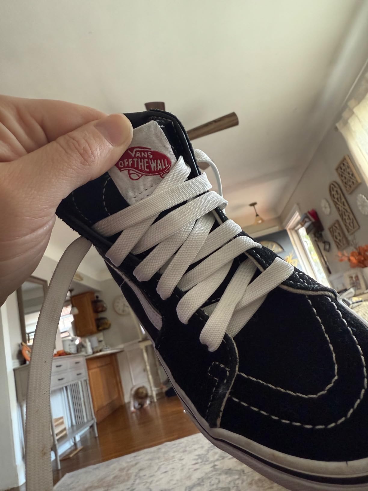 ZHENTOR laces showing professional fit and appearance on sneakers