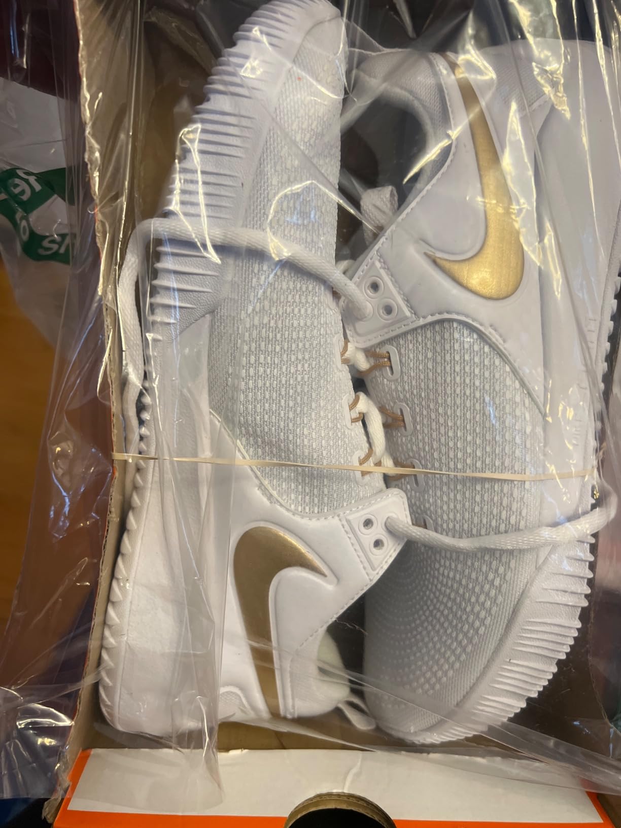 Nike volleyball shoes worn by player during competitive game showing real-world performance and fit after full season