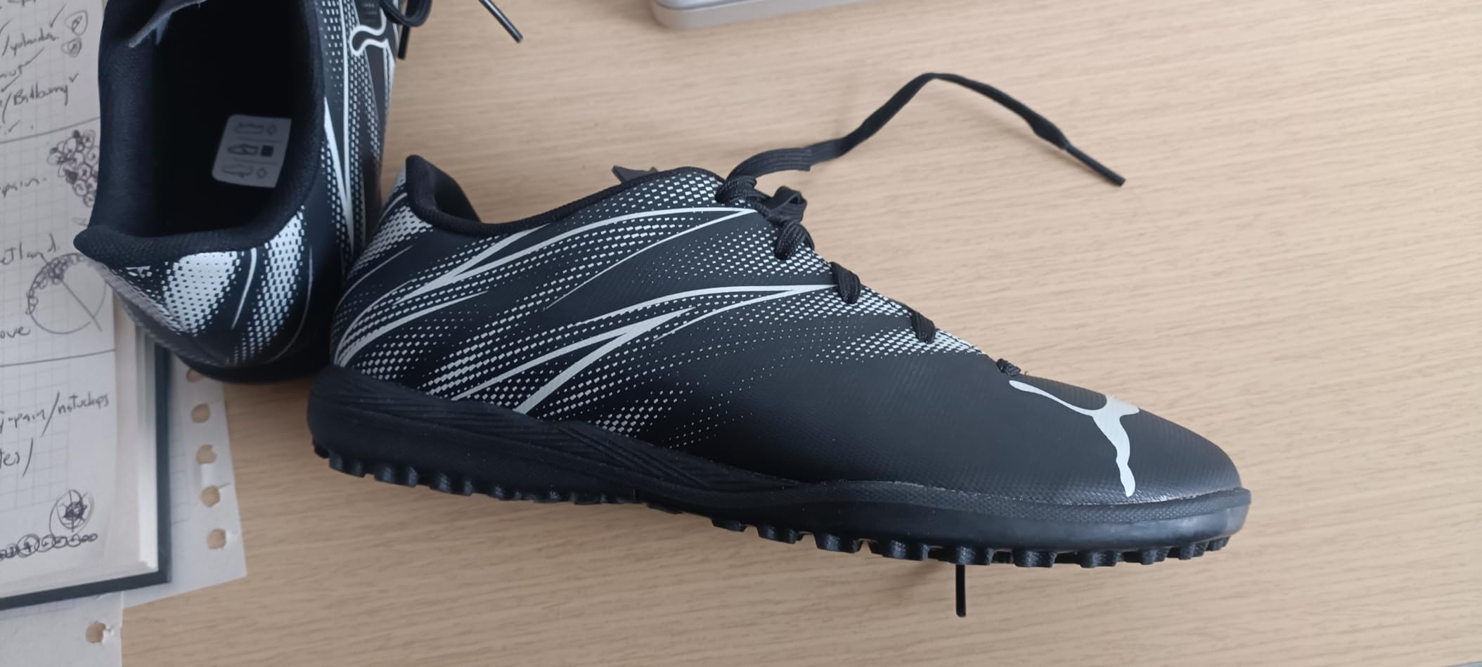 PUMA Attacanto heel construction and overall build quality detail