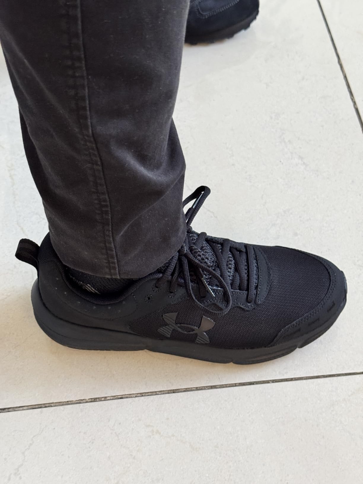 New Balance 574 Core heel area showing construction quality and suede material detail