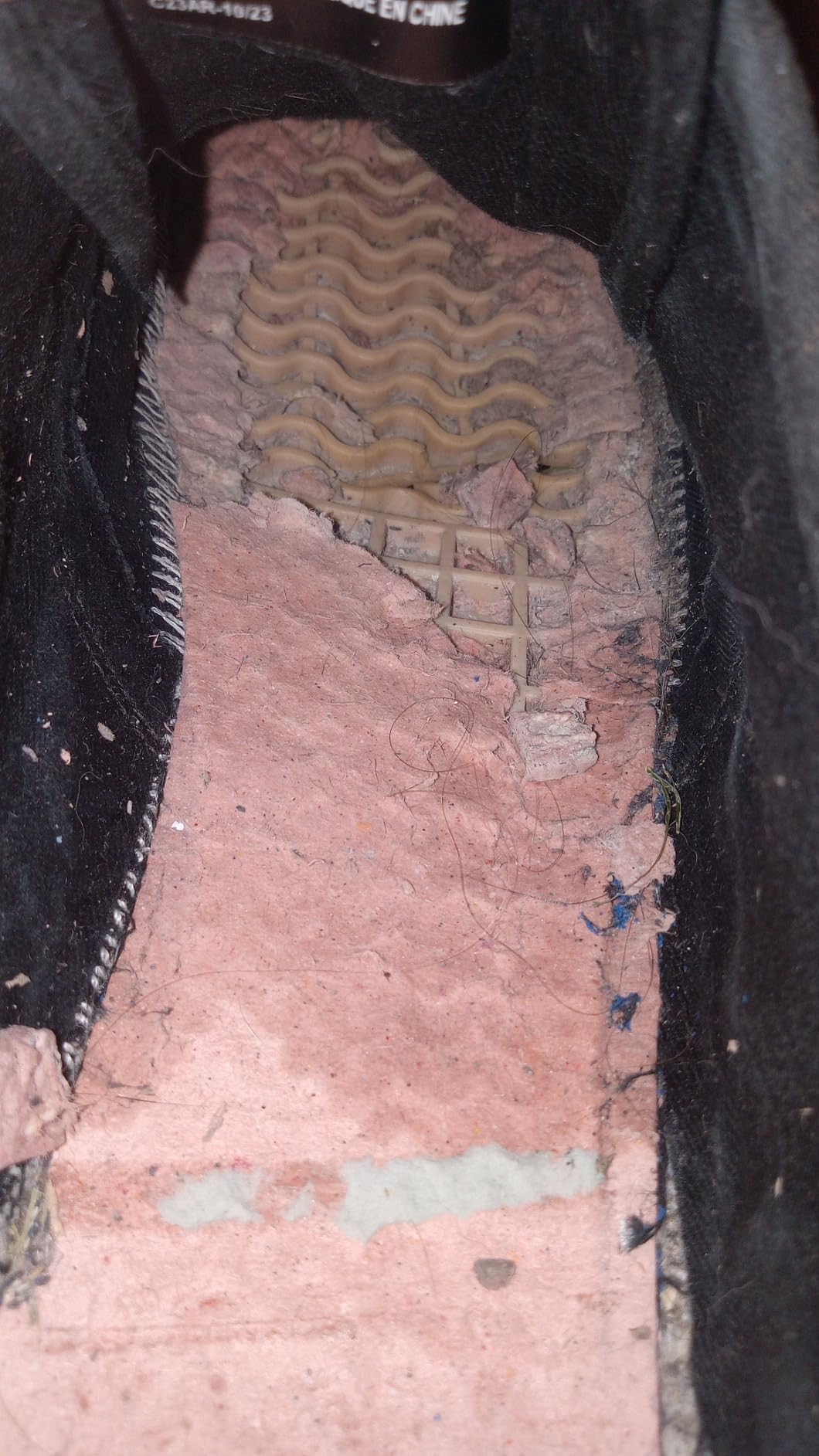 Lugz Lear sneaker showing sole splitting and bond separation failure at flex point after 8 weeks of use