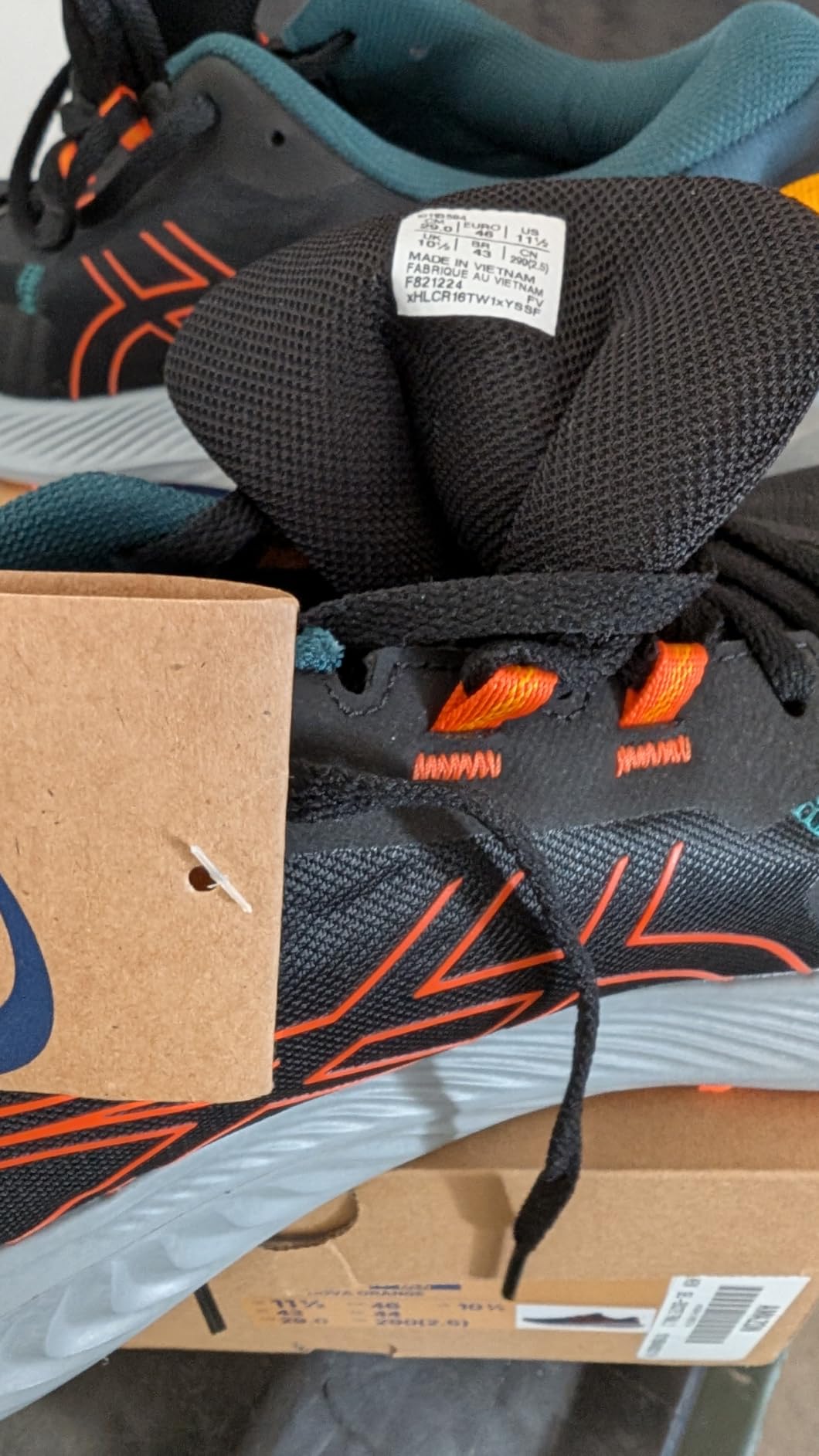 ASICS Gel-Excite Trail 2 shoes after extended testing showing minimal outsole wear