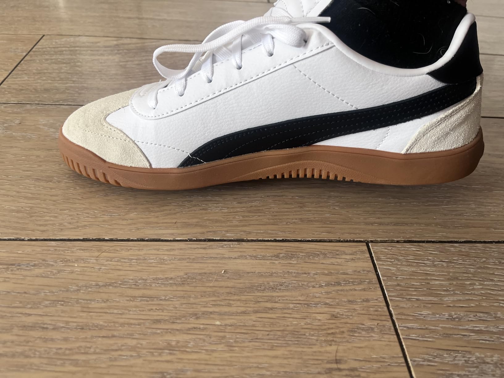 PUMA Club 5v5 on foot showing fit and proportions during real-world wear