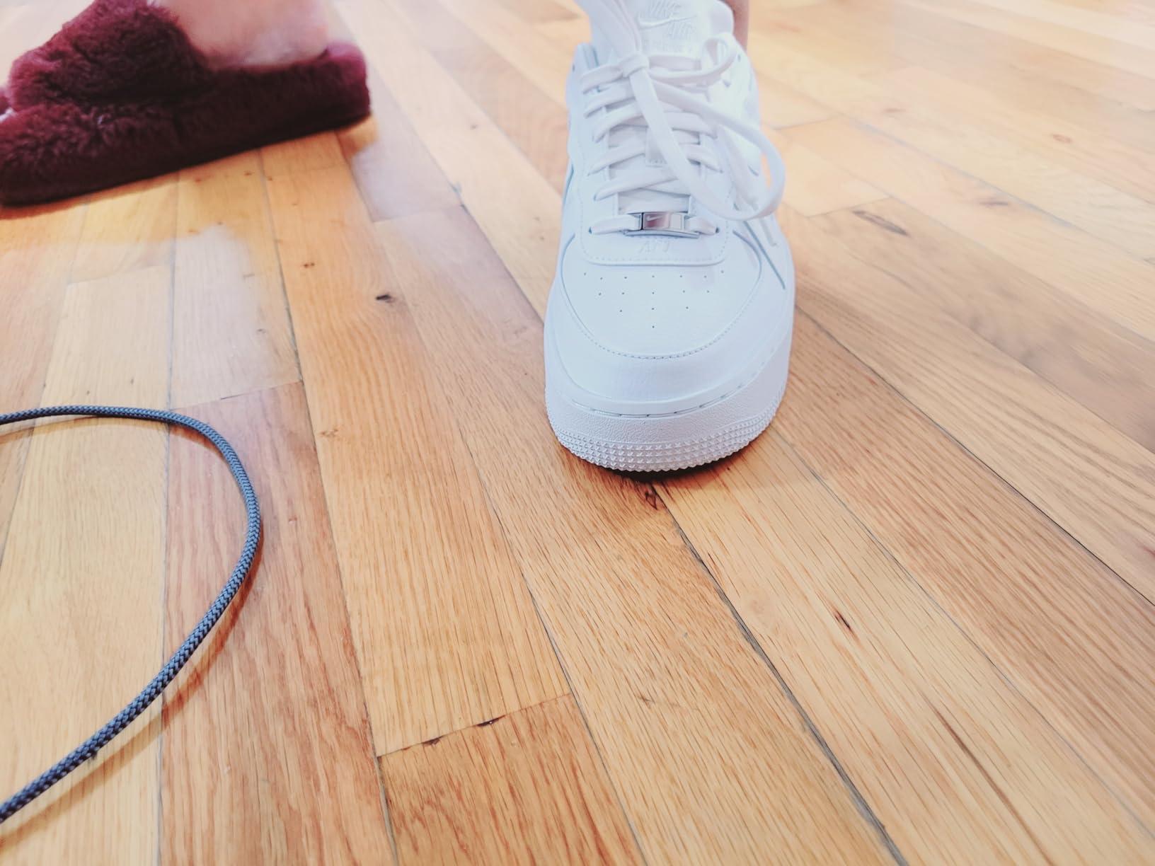 Nike Air Force 1 platform sole detail rubber outsole and Air cushioning