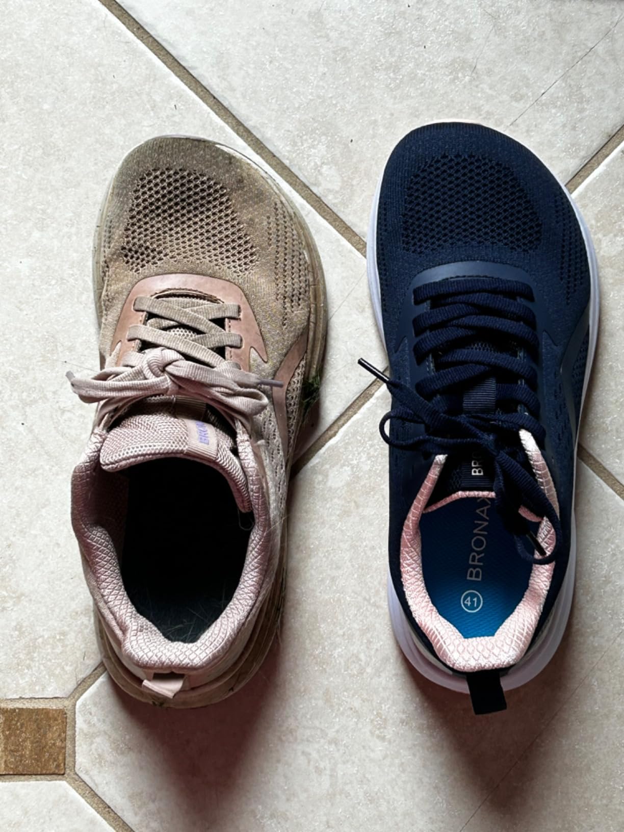 BRONAX shoes showing real wear patterns after three months of daily use