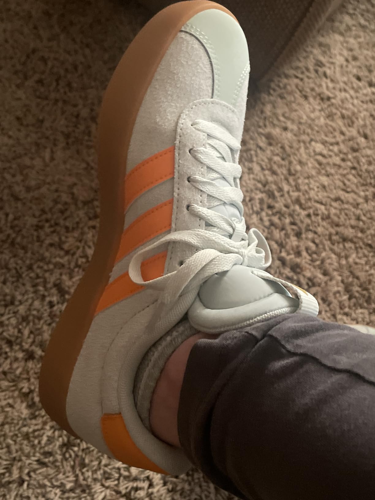 Adidas VL Court 3.0 brand features comparison showing suede upper and cushioned midsole details