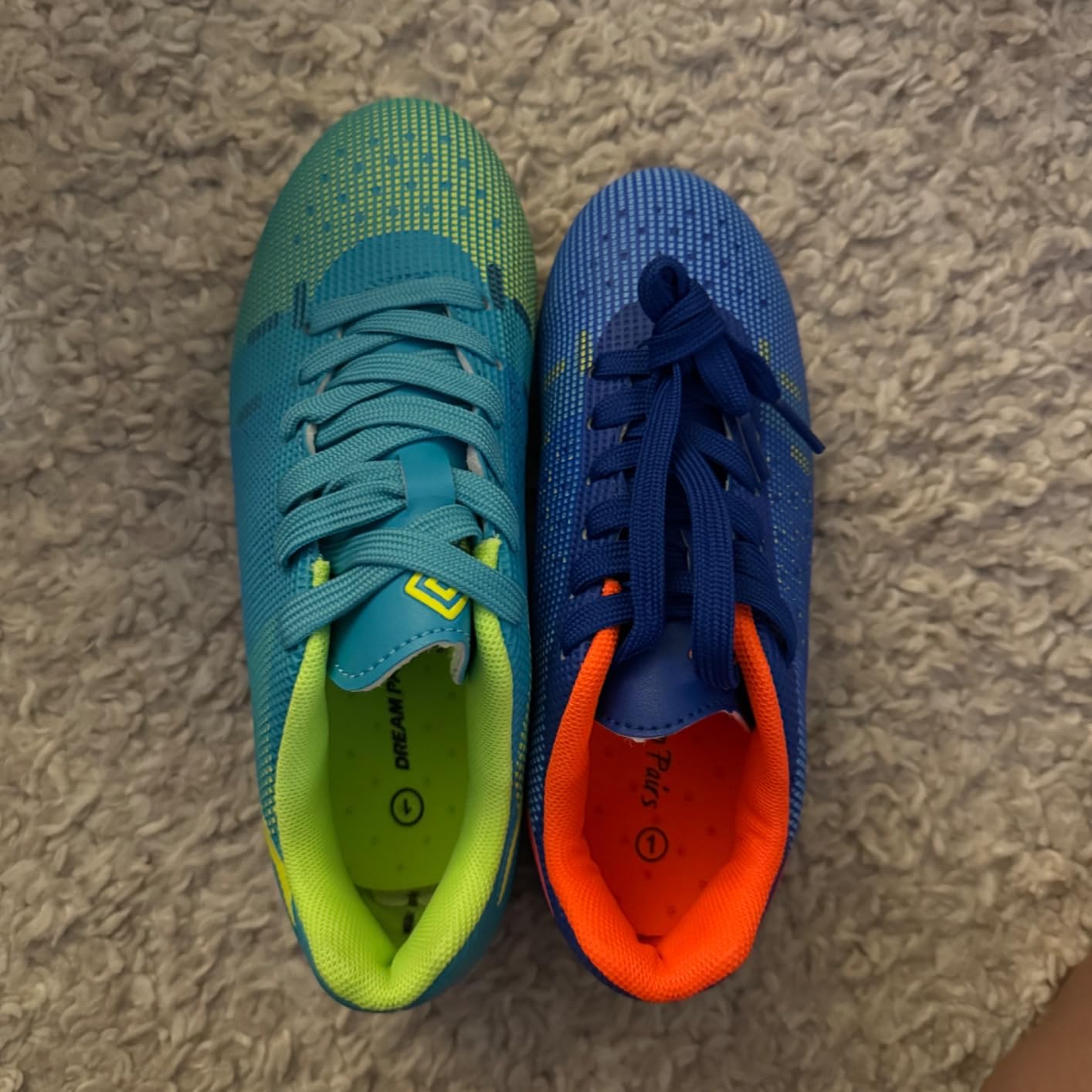 Soccer cleats durability test showing wear patterns after 4 months of youth soccer use