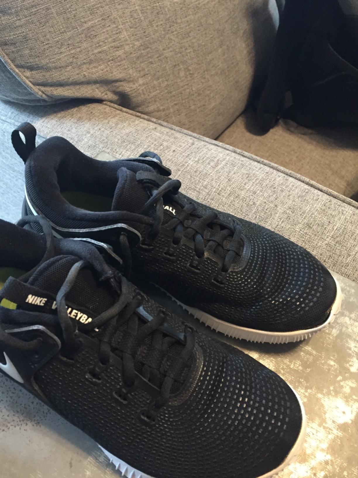 Nike volleyball shoes outsole pattern showing court-specific rubber compound and traction design