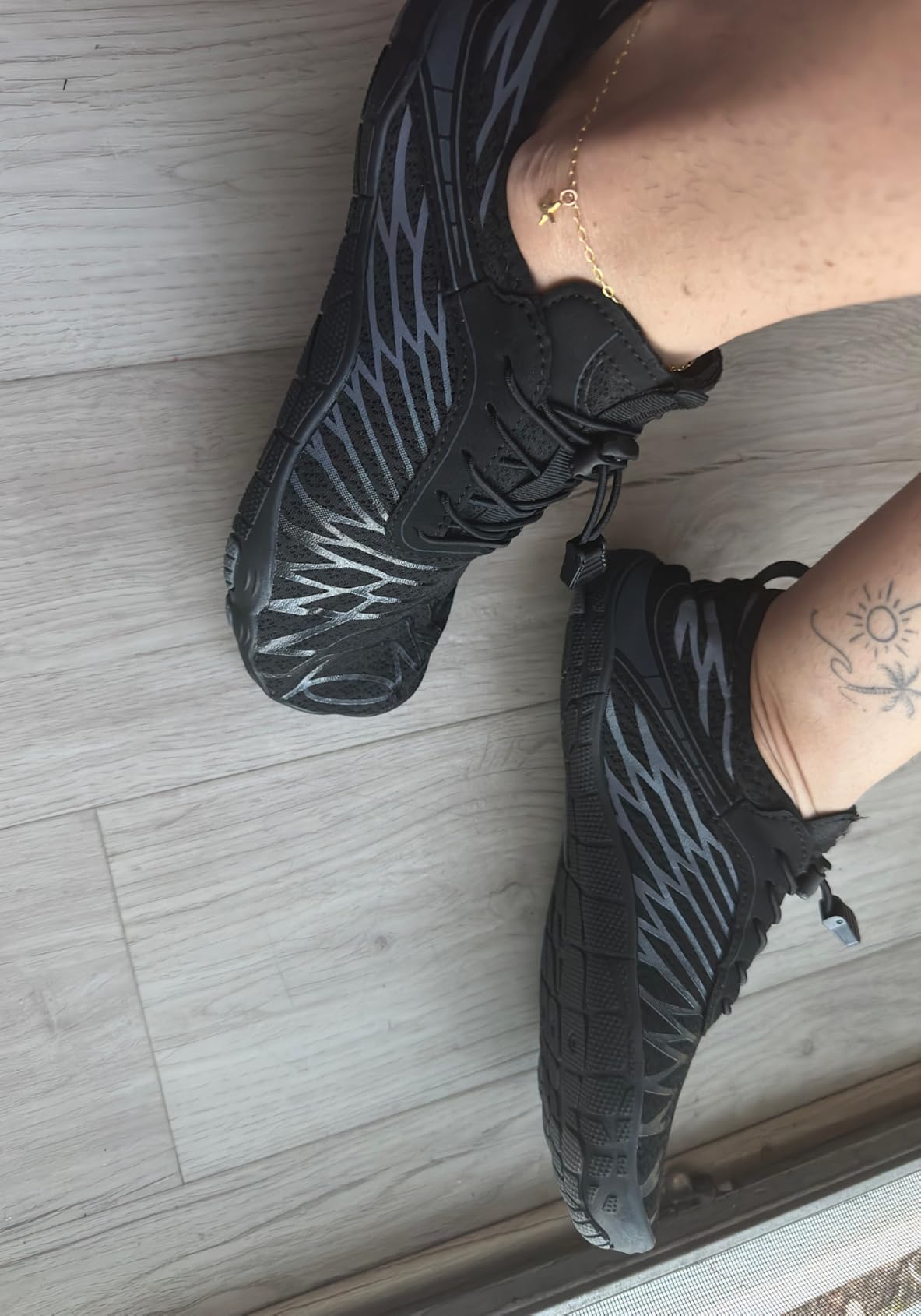 JMZB water shoes performance testing in stream crossing