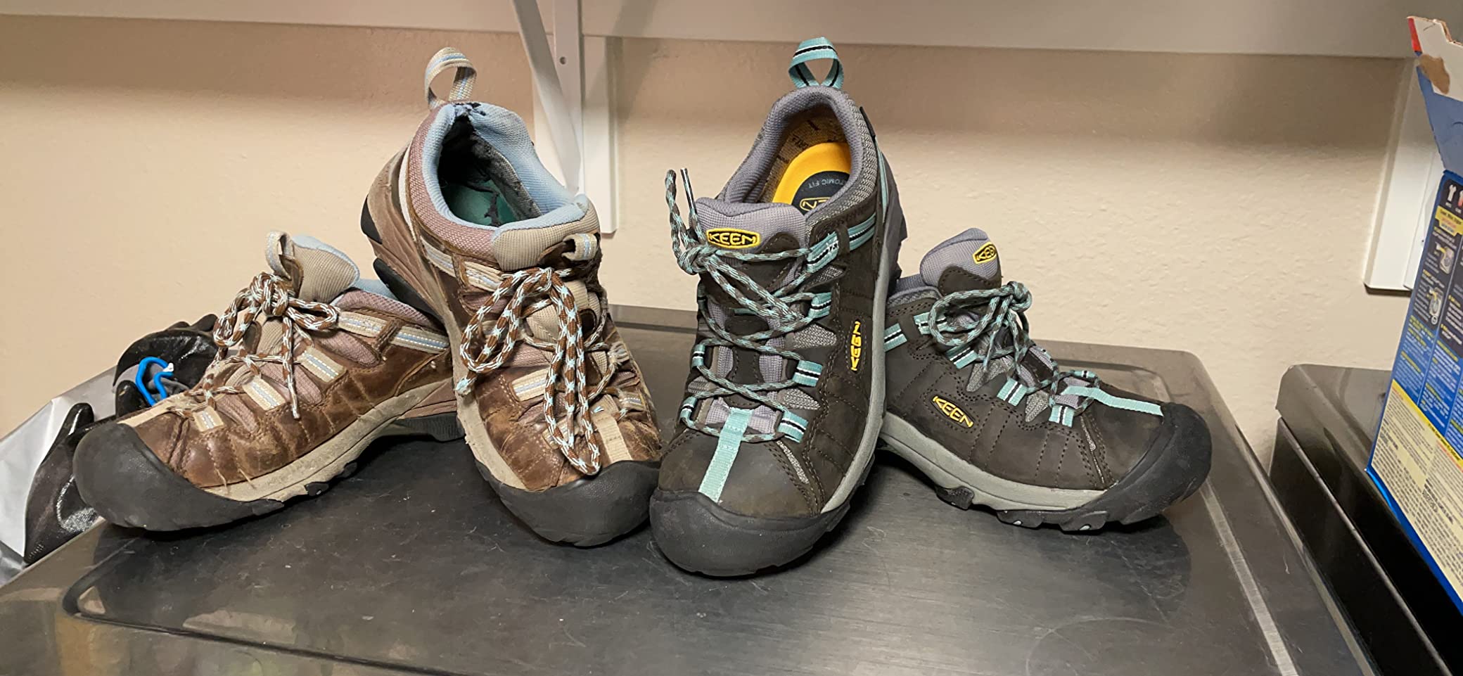 KEEN Targhee II showing long-term wear comparison and comfort over time