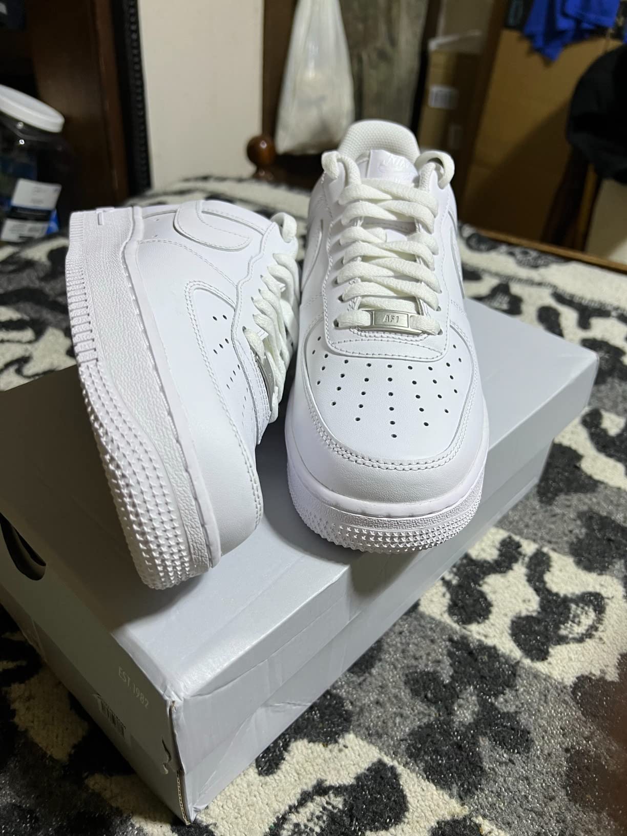 Nike Air Force 1 07 product details construction quality verification shot