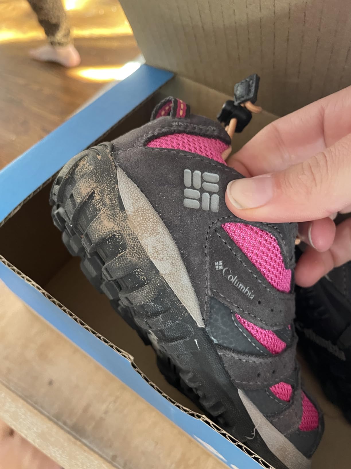 Columbia Redmond hiking shoe multiple angles showing construction details and colorway options
